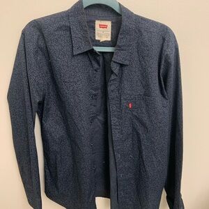 Levi's Men's Navy button up shirt